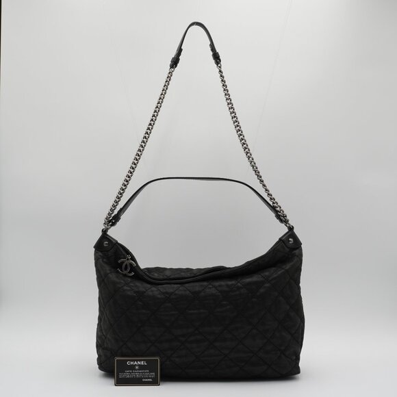 Pre-owned CHANEL Black Iridescent Quilted Daily Hobo Bag - Picture 5 of 6